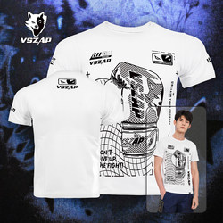 VSZAP boxing clothing sports pure cotton stretch T-shirt training