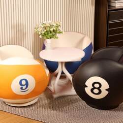 Simple Adult Model New Billiards, Billiards, Football, Basketball, Sofa, Sports Studio Lounge Matching Leather Seats