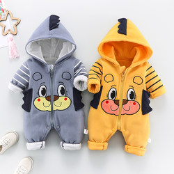Baby One-Piece Clothes for Boys, Spring and Autumn Outfits, Cute 6-Month-Old Outerwear, Newborn Crawling Clothes, Romper