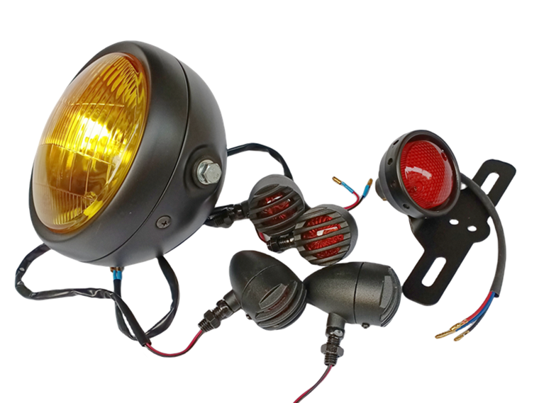 Dan Harbor Motorcycle Light Fixture - Retro Headlight