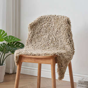 
Aozun Australian rolled wool chair cushion whole sheepskin chair wool cushion light luxury sofa cushion wool cushion