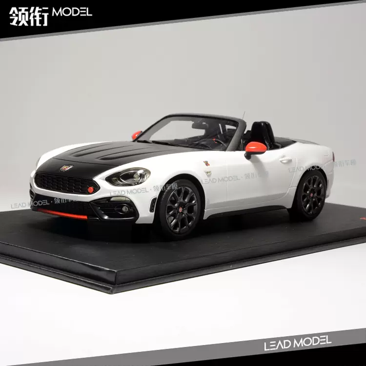 现货|TOP Speed 1/18 阿巴斯Abarth 124 Spider 车模型白-Taobao