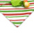 10 printed christmas red and green stripes 50*66cm 