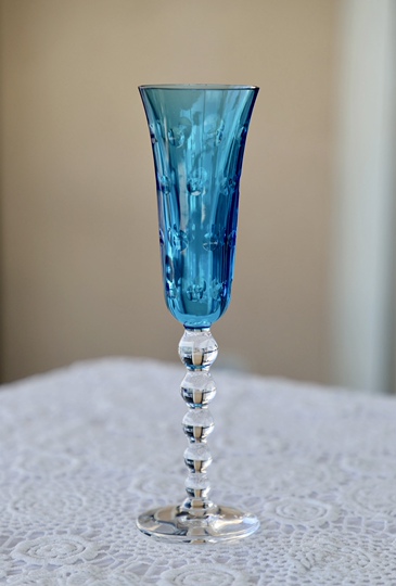 サンルイ シャンパングラス - カラフルクリスタル - フレンチスタイル