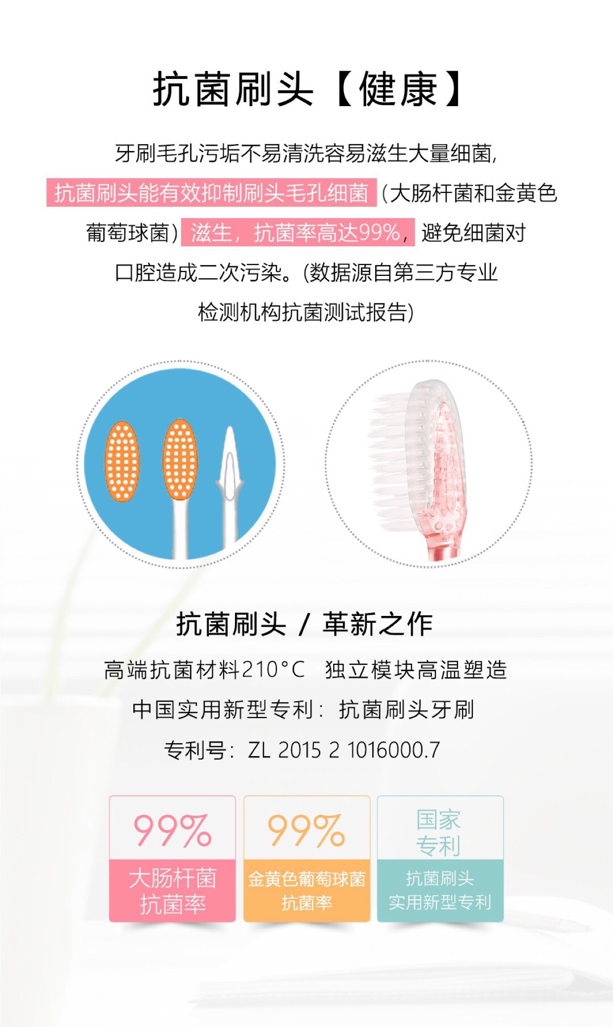 위챗 비즈니스 인기 보지 칫솔 보지 식품 등급 항균 칫솔 (슈퍼 소프트 성인 버전) 8개 | 박스 -