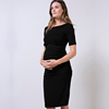 Maternity dress summer dress short-sleeved mid-length slim fit fashion trendy mother pregnancy modal maternity dress