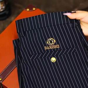 High Quality 2026 Spring and Summer Men's Casual Pants Business Gentleman Striped Small Leg Pants Comfortable Stretch Suit Pants