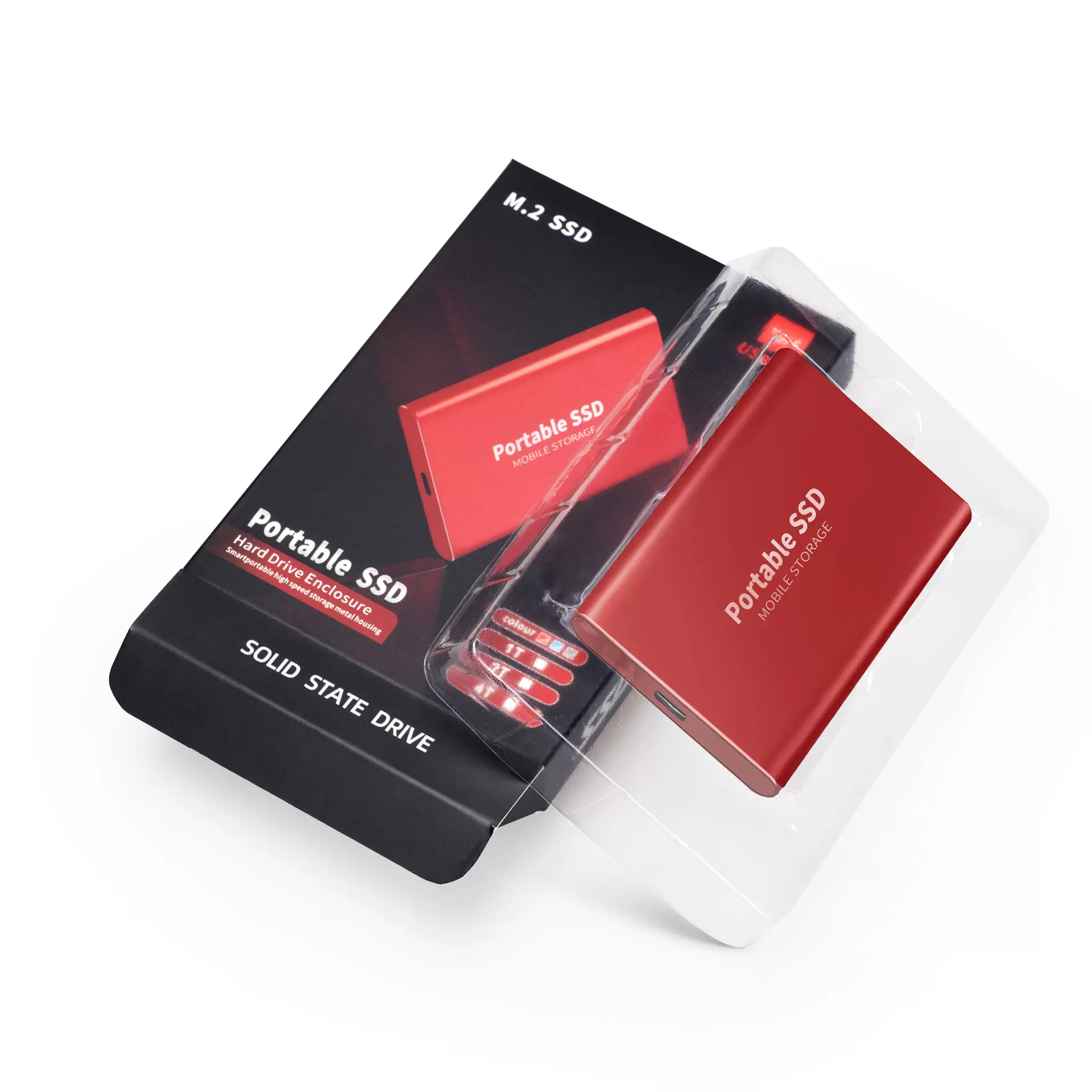 Portable SSD包装中性英文版包装移动固态硬盘包装PSSD包装