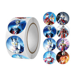 Ultraman Stickers for Children, Reward Stickers for Kindergarten, Praise and Motivational Cartoon Superhero and Monster Stickers for Decoration