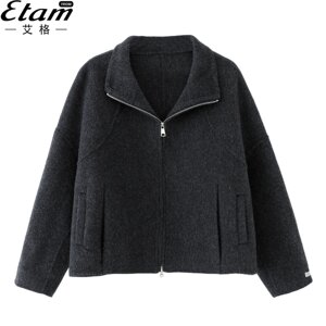 
Egger double-sided sheep wool coat women's short 2025 autumn new high-end small temperament woolen coat