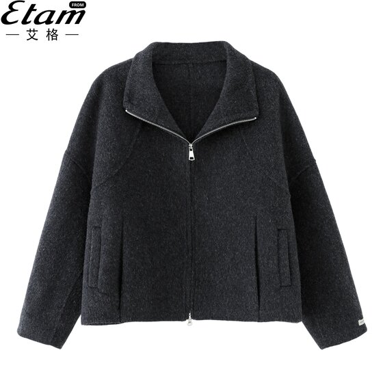 
Egger double-sided sheep wool coat women's short 2025 autumn new high-end small temperament woolen coat