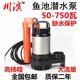 Chuanbin Yuchi submersible pump Japanese koi pond Gaoyang Chengcheng rockery pump anti -water deficiency water discharge pump
