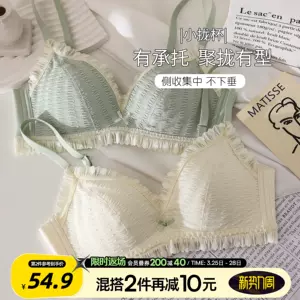 Estilo coreano Lace Cross Sexy Tube Top Underwear Sem Fio Push up