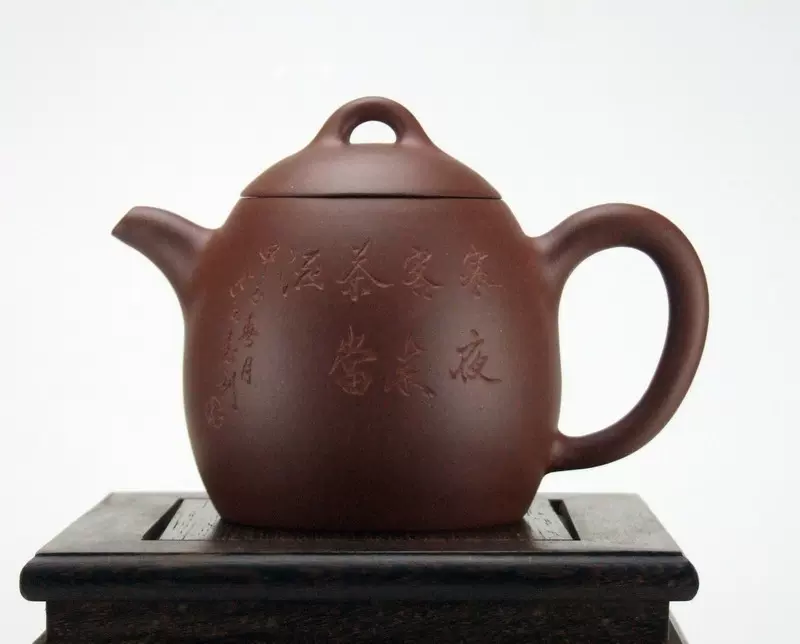 中国 陳建芳制款 紫砂 朱泥 急須 茶壷 V R6878 中国 陳建芳制款 紫砂