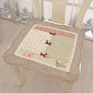 European -style pastoral special all -cotton cushion fabric chair cushion chair cushion single -player seat cushion strap cotton cotton
