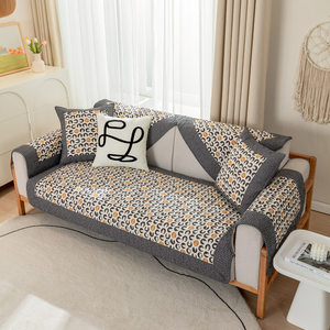 
Nordic simple cartoon cotton fabric sofa anti-slip four-season padding universal combination leather sofa towel washing anti-wrinkle