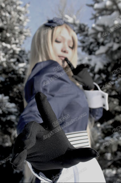 aph Hetalia Belarus Natasha maid costume cosplay costume free gloves