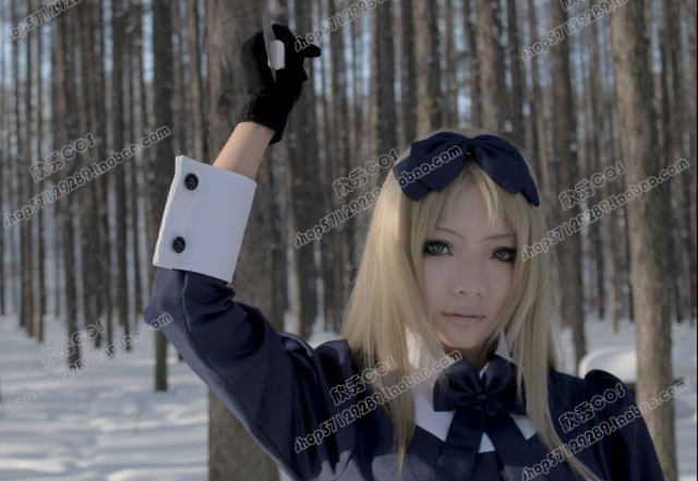 aph Hetalia Belarus Natasha maid costume cosplay costume free gloves