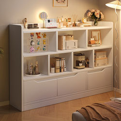 Bookshelf Floor-Standing Storage Rack Living Room Display Cabinet Student Home Bookcase Integrated Wall-Mounted Storage Rack Grid Storage Cabinet