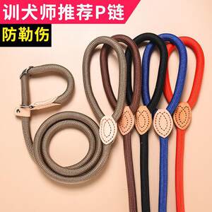 
Dog leash dog chain explosion-proof P chain dog walking training competition level P rope traction small medium and large dog solid integrated rope