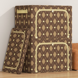 Clothing Storage Box Fabric Household Large-Capacity Wardrobe Storage Box Clothing Organizer Extra-Large Box Foldable Box