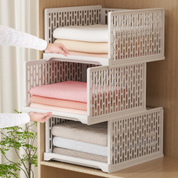 Wardrobe Partition Shelf Storage Organizer Drawer-Type Clothing Organizer Shelf Bedroom Dormitory Wardrobe Storage Box