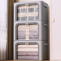 3 clothes storage box For Home large-capacity wardrobe clothes box Storage Handy Gadget storage basket box bag