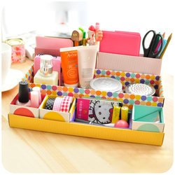 Korean Style Creative Office Stationery Desktop Storage Box Paper Cosmetic Storage Box Multifunctional Desktop Miscellaneous Box
