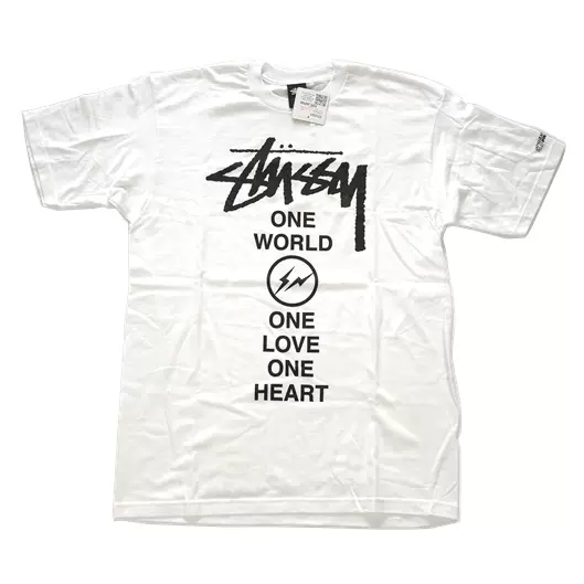 现货】Stussy x Fragment design World Tour Tee闪电巡游赈灾-Taobao