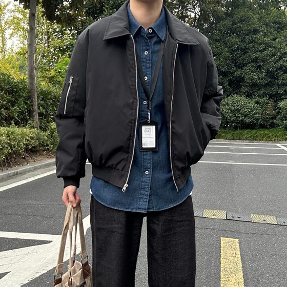 American retro design couples' jackets, cotton coats, men's and women's autumn and winter new casual sports tops