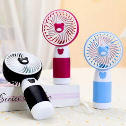 2026 New Handheld Mini USB Fan, Three-Speed Strong Wind, Lanyard with Engraving, Advertising Promotion Rechargeable Fan
