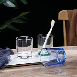 Hotel Guest Room Glass Mouthwash Cup, Restaurant Vertical Stripe Water Cup, Beer Cup, Commercial and Household Tea Cup, Thick Glass Cup