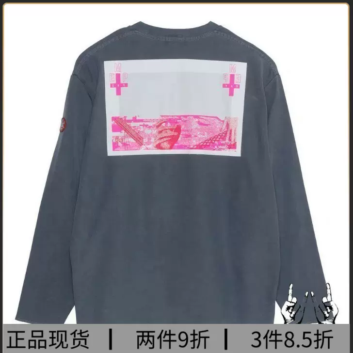 CE CAVEMPT PME CAV LONG SLEEVE十字架蜡染长袖水洗刺绣T恤男女-Taobao