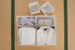 Storage Box Drawer-Type Partitioned Organizer for Home Bedroom Wardrobe Storage Fabric