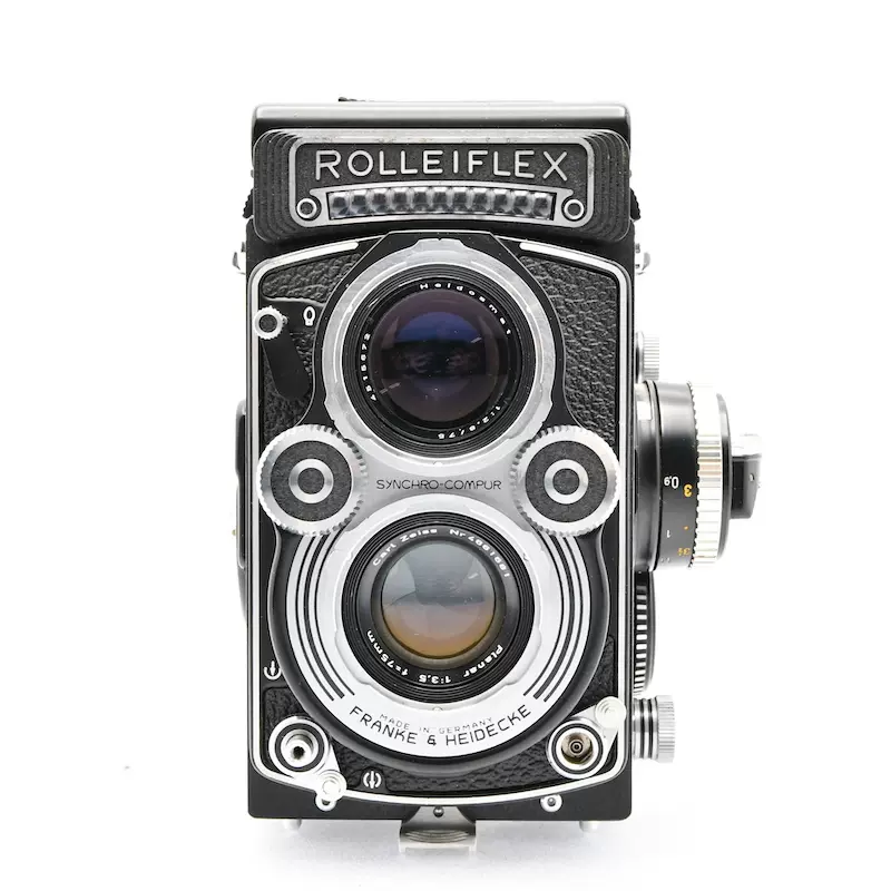 极新美品Rollei 禄来3.5F 双反ROLLEIFLEX 胶卷相机-Taobao