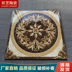 Entrance Porch Mosaic Tiles 800X800 European Mosaic Floor Tiles Round Carpet Flower Puzzle Shape Throwing Crystal Tiles