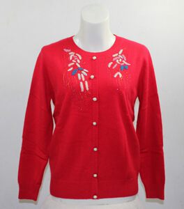 
Mink 2024 autumn and winter new counter authentic open cardigan sweater F815065 women's middle-aged and elderly sweater special price