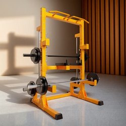 Black King Kong Gantry Fitness Equipment Smith Squat Rack Home Multifunctional Bench Press Protection Rack Trainer