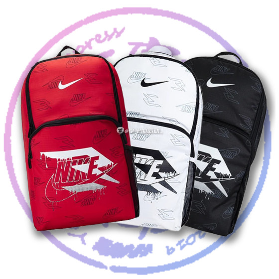 Nike nike men and women large-capacity full printed bookbag backpack NY2413024GS-001-003

