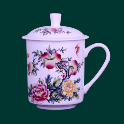 Ceramic Tea Cup, Drinking Cup, Tea Brewing Cup, Tea Set, High Aesthetic Value, High-End Complete Set for Home Use, for Women and Men