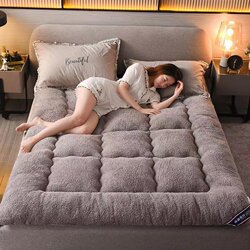 Thickened Warm Lamb's Wool Mattress Double Tatami 1.5m Mattress Student Dormitory Mat Non-Slip Foldable