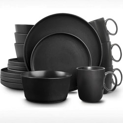 Black Matte Ceramic Dinnerware Sets