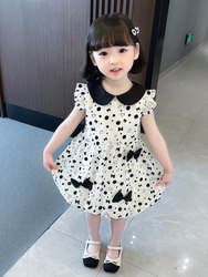 Girls' Summer Dress 2026 New Style 2-Year-Old Baby Girl Clothes Children's Stylish Princess Dress Toddler Summer Outfit 3