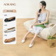 Aokang women's shoes 2025 spring shallow mouth single shoes elegant small square toe commuting shoes fashionable flat shoes