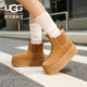 UGG autumn women's casual and comfortable solid color thick-soled snow boots chimney fashion Chelsea short boots 1134526