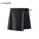 La Chapelle/La Chapelle autumn new style a-line hip skirt women's lace skirt pu short skirt