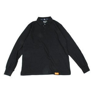 
60% cotton pique cotton solid color long-sleeved T-shirt foreign trade men's lapel loose casual dad style bottoming long sleeves