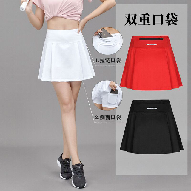 New Summer Slit Fitness Outdoor Riding Skirt Anti-voyeur High Quality Sports Short