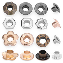 Eyelet Metal Clothing Circle Buttons Rivets Martin Boots Shoelaces Bag Decoration Eyelet Hole Button Accessories