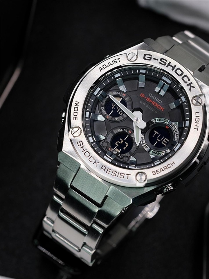 卡西欧g-steel光动能男表